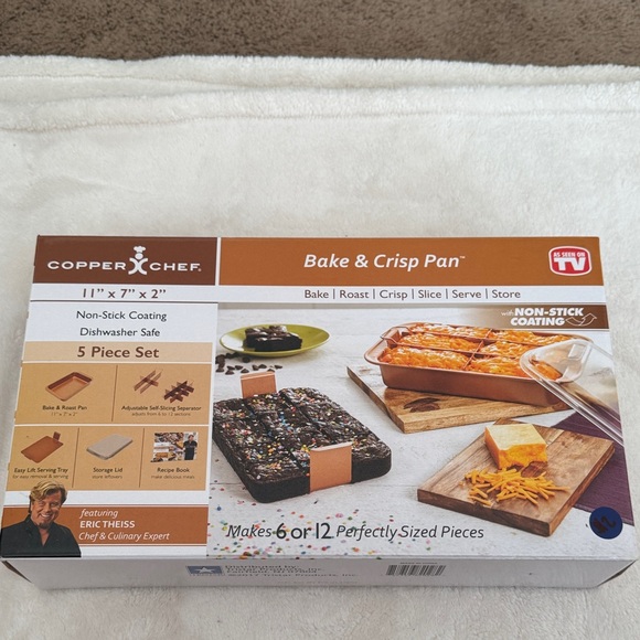Kitchen | Copper Chef Nonstick Bake Crisp Pan Set Brown New | Poshmark